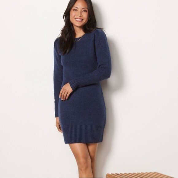 Evereve X Sundry Puff Sleeve Sweater Dress Size 3 Womens Large NEW - Picture 1 of 12